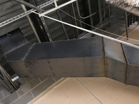 Welded grease duct